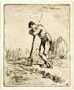 Millet - The Man Leaning on His Spade, 1944.43