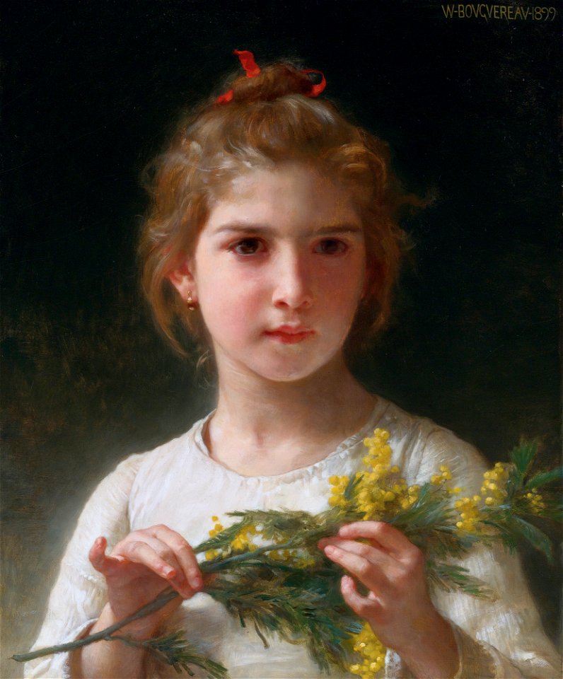 Mimosa, by William-Adolphe Bouguereau