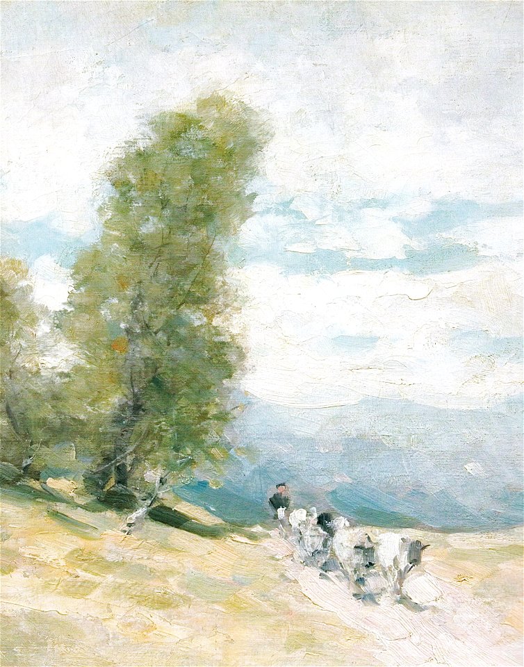 Nicolae Grigorescu - Car cu boi detaliu