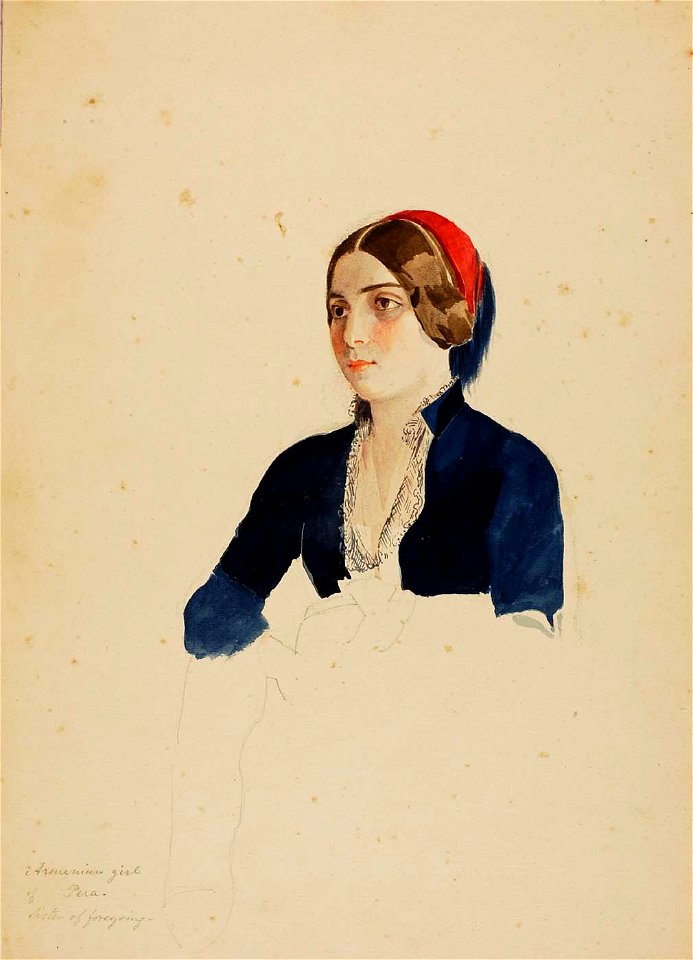 Miner Kilbourne Kellogg - Armenian Girl of Pera - 1991.56.177 - Smithsonian American Art Museum