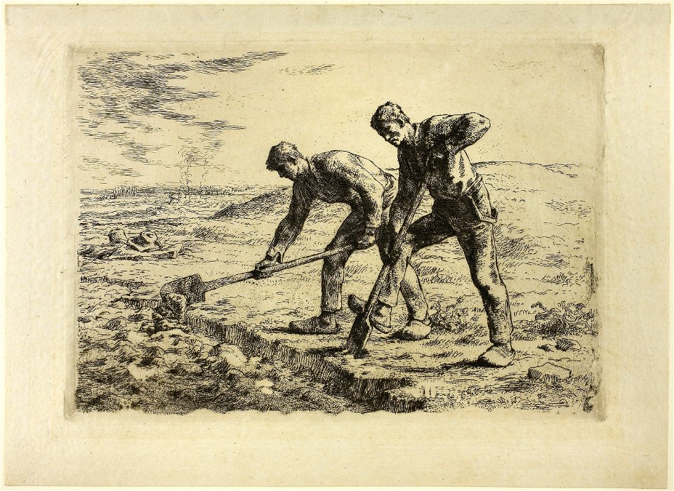 Millet - Two Men Digging, 1944.111