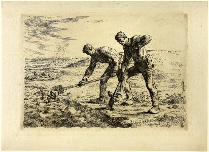 Millet - Two Men Digging, 1944.111