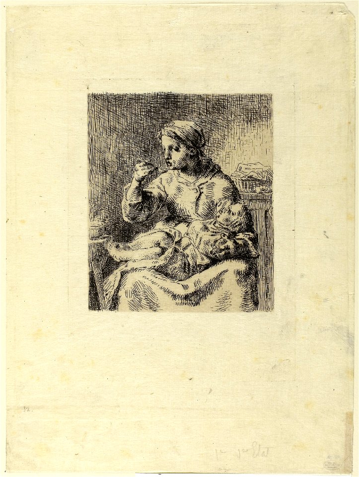 Millet - Woman Feeding Her Child, 1944.72