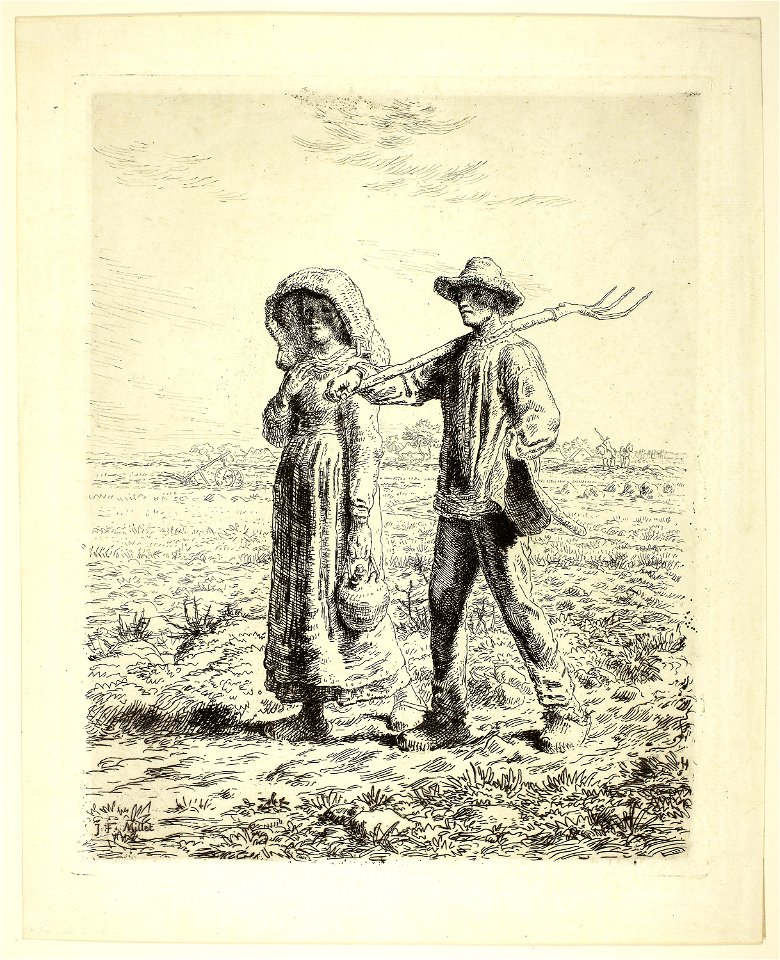 Millet - Peasants Going to Work, 1944.118