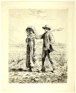 Millet - Peasants Going to Work, 1944.118