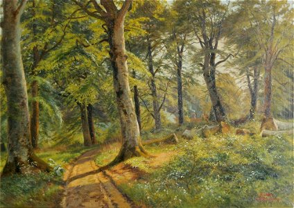 Carl Milton Jensen - Forårsdag i skoven - 1926