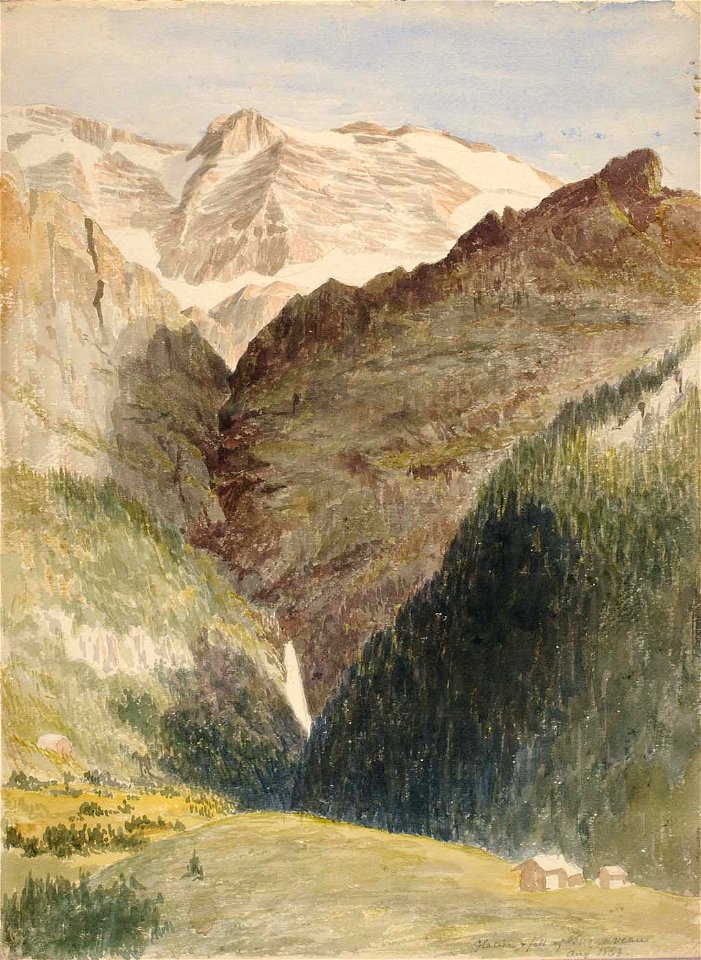 Miner Kilbourne Kellogg - Glacier and Falls - 1991.56.63 - Smithsonian American Art Museum