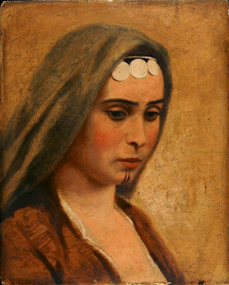 Miner Kilbourne Kellogg - Head of an Arab Girl - 1992.66.2 - Smithsonian American Art Museum