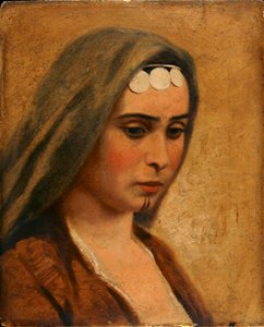 Miner Kilbourne Kellogg - Head of an Arab Girl - 1992.66.2 - Smithsonian American Art Museum