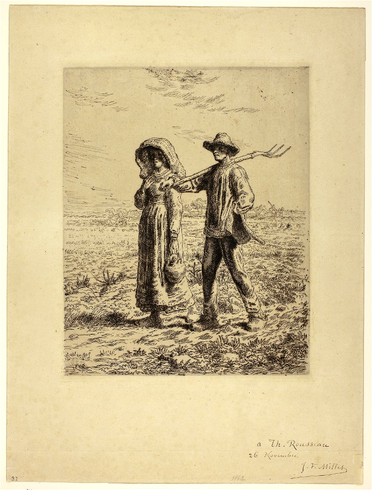 Millet - Peasants Going to Work, 1944.120