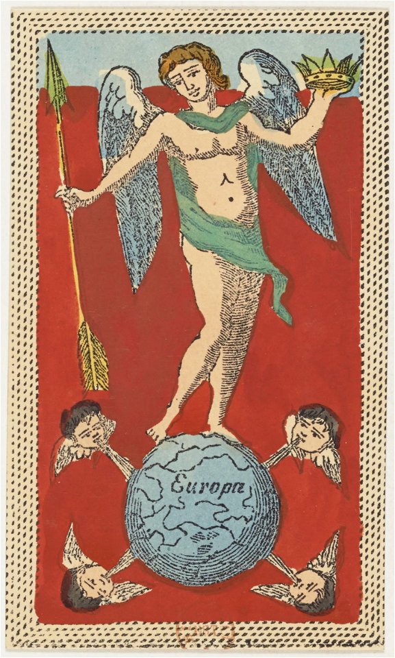 Minchiate card deck - Florence - 1860-1890 - Trumps - 39 - Il Mondo