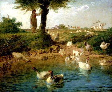 Jean-François Millet - La gardeuse d'oies