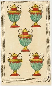 Minchiate card deck - Florence - 1860-1890 - Cups - 05