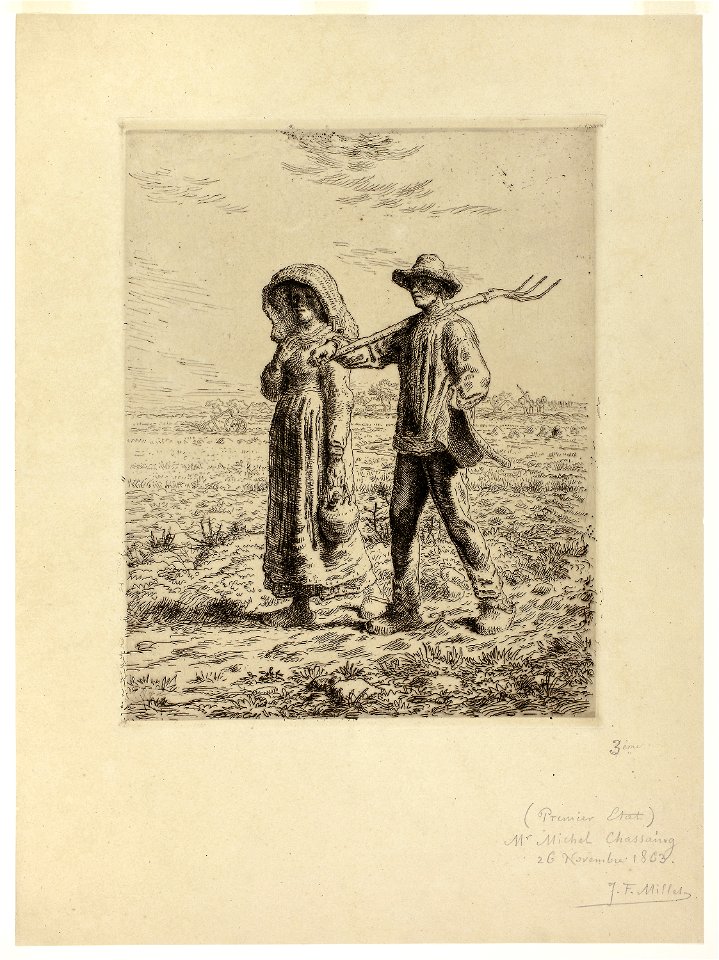 Millet - Peasants Going to Work, 1944.122