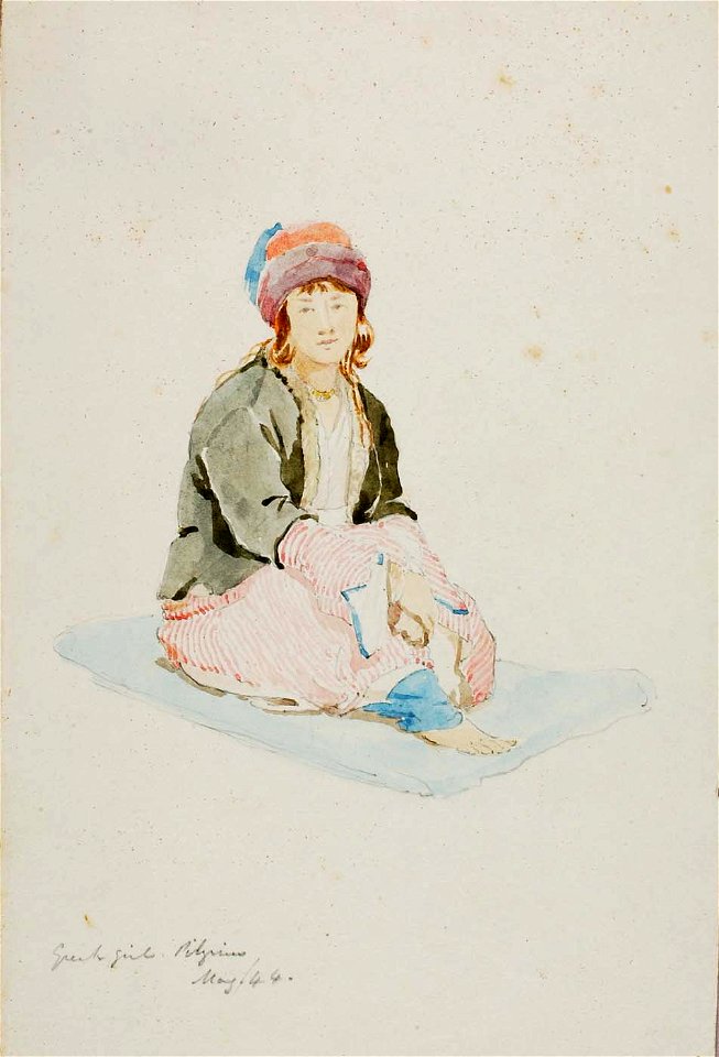 Miner Kilbourne Kellogg - Greek Girl (Pilgrim) - 1991.56.56 - Smithsonian American Art Museum