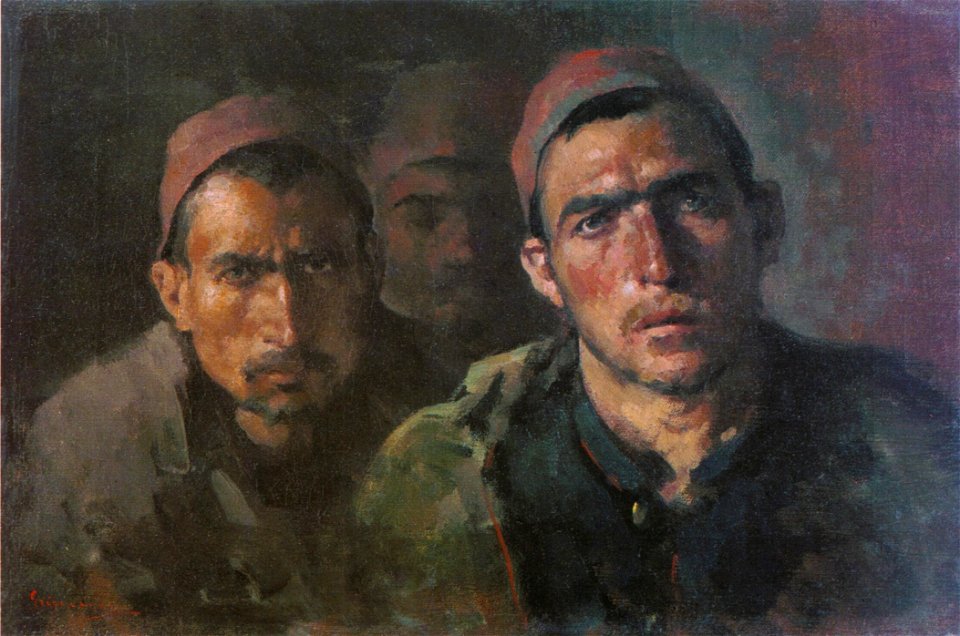 Nicolae Grigorescu - Capete de prizionieri turci