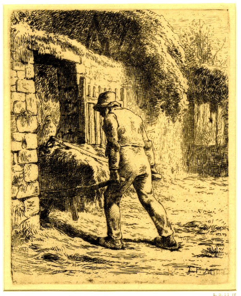 Millet - Le Paysan rentrant du Fumier, 1931,0721.46