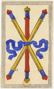 Minchiate card deck - Florence - 1860-1890 - Batons - 03