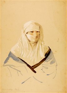Miner Kilbourne Kellogg - Turkish Lady of Brusa - 1991.56.117 - Smithsonian American Art Museum