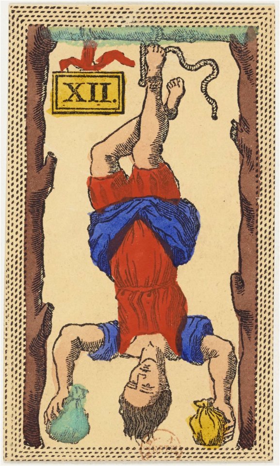 Minchiate card deck - Florence - 1860-1890 - Trumps - 12 - L'Impiccato