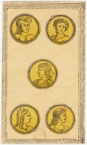 Minchiate card deck - Florence - 1860-1890 - Coins - 05