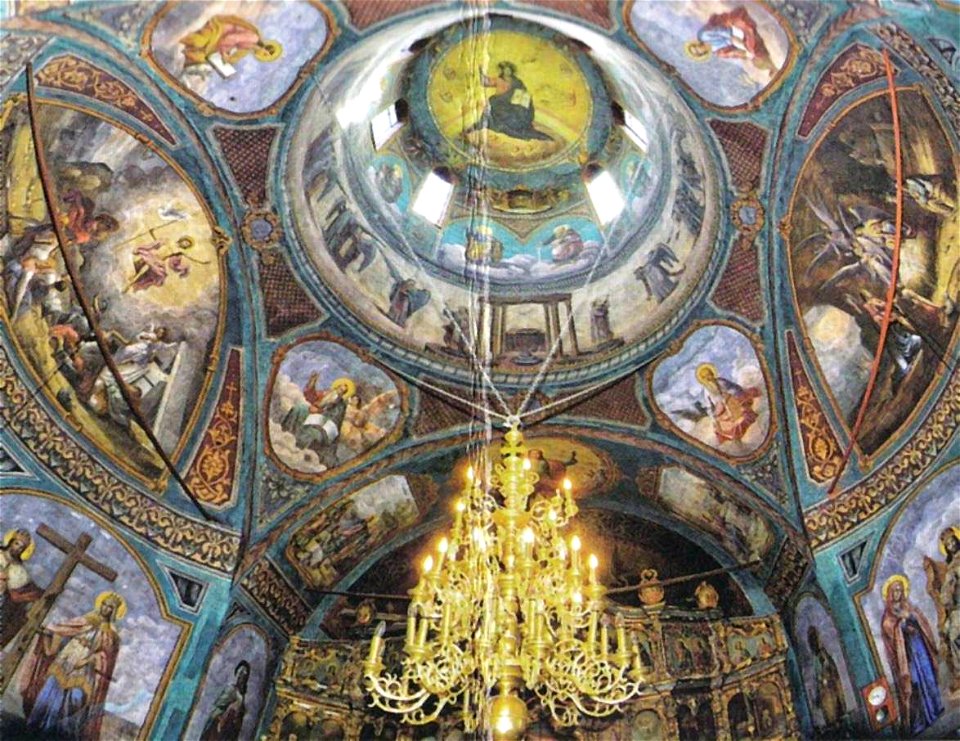 Nicolae Grigorescu - Manastirea Zamfira - Cupola bisericii