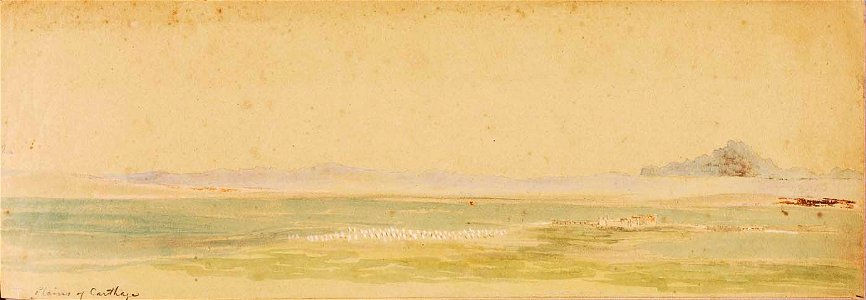 Miner Kilbourne Kellogg - Plains of Carthage - 1991.56.134B - Smithsonian American Art Museum
