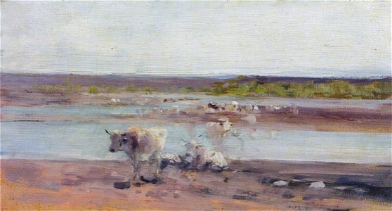 Nicolae Grigorescu - Cireada iesind din apa