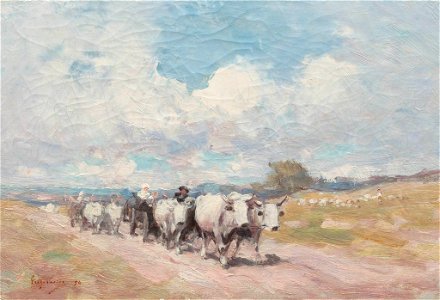 Nicolae Grigorescu - Convoi cu care la amiaza