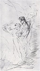 Nicolae Grigorescu - Dante si Virgiliu (dupa Delacroix - 1863 - 1864)