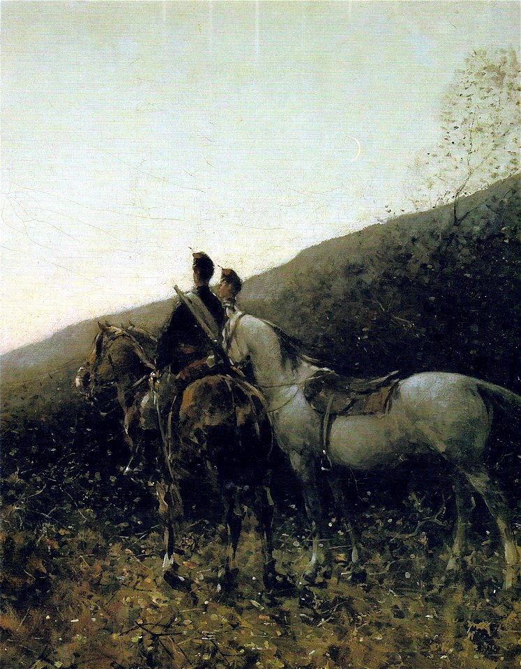 Nicolae Grigorescu - O vedeta (1) - Detaliu