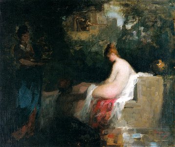 Nicolae Grigorescu - Dupa baie (3)