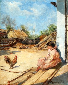 Nicolae Vermont - Fetita cu cocosul