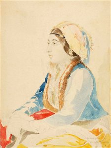 Miner Kilbourne Kellogg - Turkish Girl of Constantinople - 1991.56.153 - Smithsonian American Art Museum