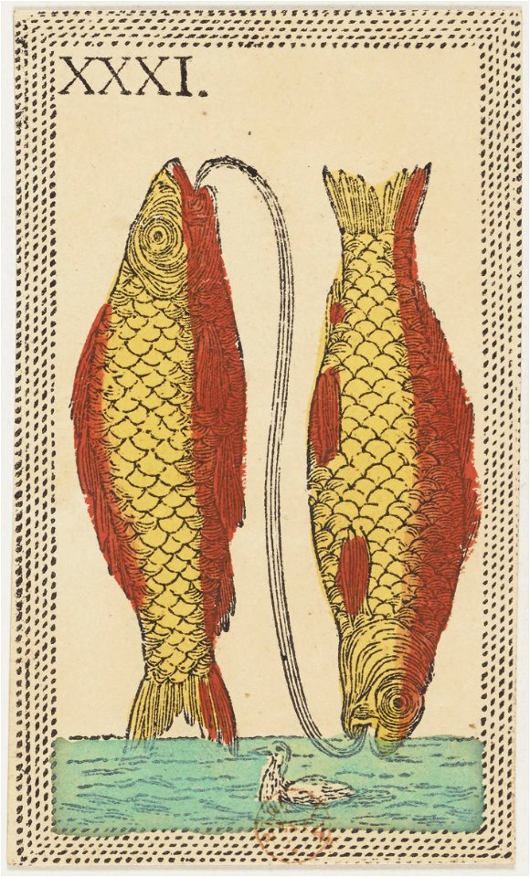 Minchiate card deck - Florence - 1860-1890 - Trumps - 31 - I Pesci