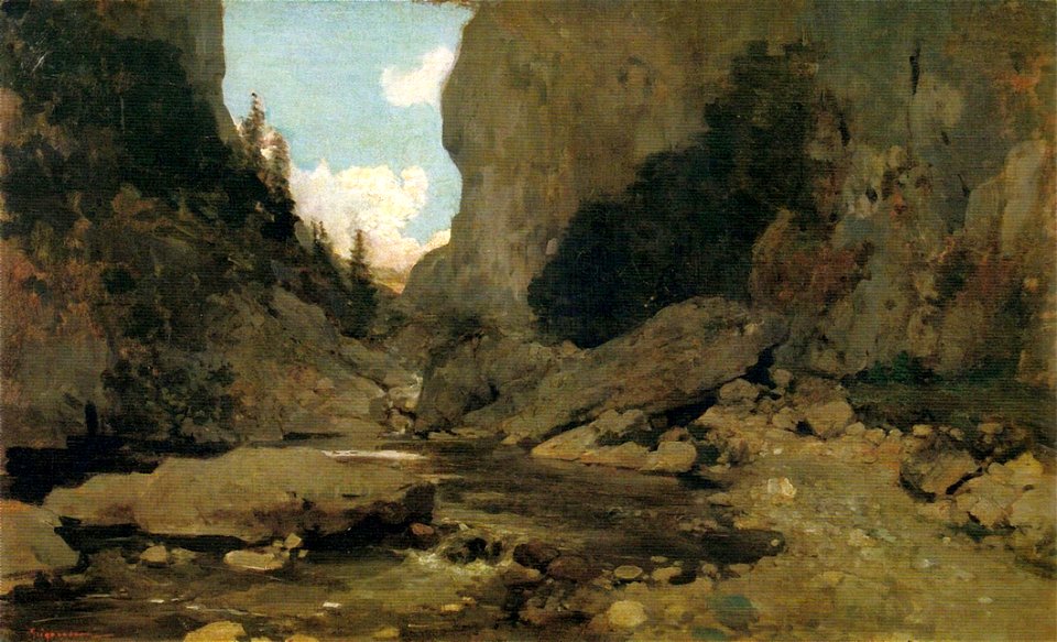 Nicolae Grigorescu - Cheile Dambovicioarei (1)