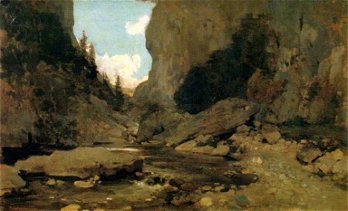 Nicolae Grigorescu - Cheile Dambovicioarei (1)