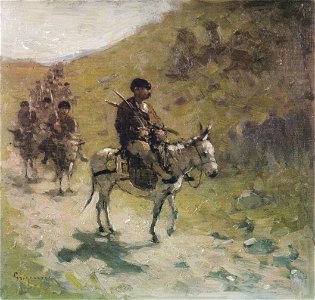 Nicolae Grigorescu - Bulgari calare pe asini
