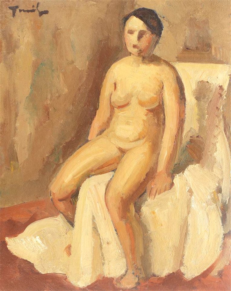 Nicolae Tonitza - Studiu pentru nud (Irina, fiica pictorului