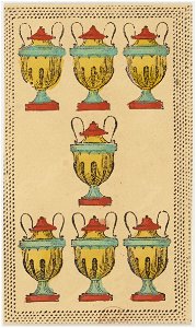 Minchiate card deck - Florence - 1860-1890 - Cups - 07