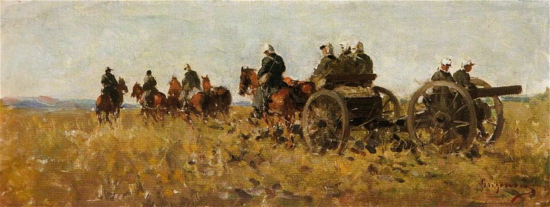 Nicolae Grigorescu - Compozitie (Artileristi)