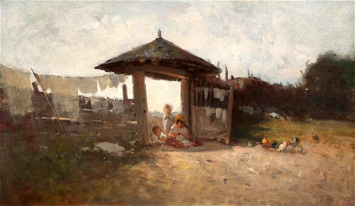 Nicolae Grigorescu - In fata portii