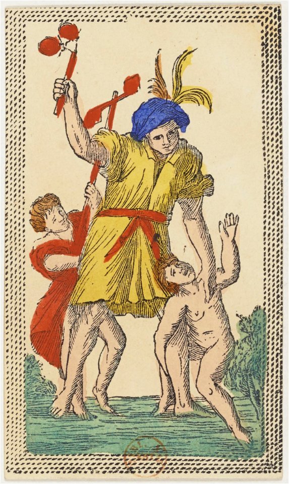 Minchiate card deck - Florence - 1860-1890 - Trumps - Il Matto -