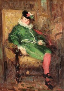 Nicolae Grigorescu - Colombina in verde
