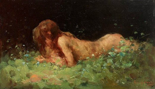 Nicolae Grigorescu - Nimfa in iarba