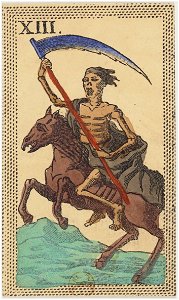 Minchiate card deck - Florence - 1860-1890 - Trumps - 13 - La Morte