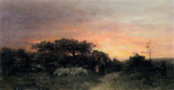 Nicolae Grigorescu - Apus de soare la Barbizon