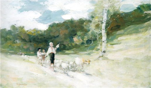 Nicolae Grigorescu - Intoarcerea de la pasune
