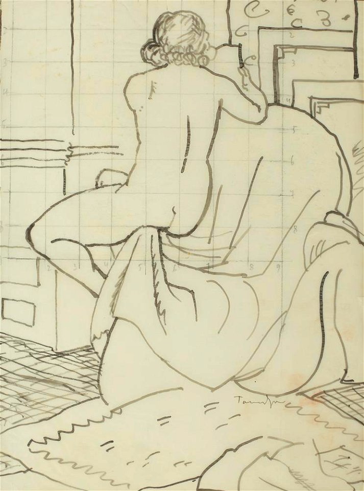 Nicolae Tonitza - Nud pe fotoliu
