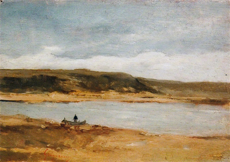 Nicolae Grigorescu - Peisaj la marginea apei